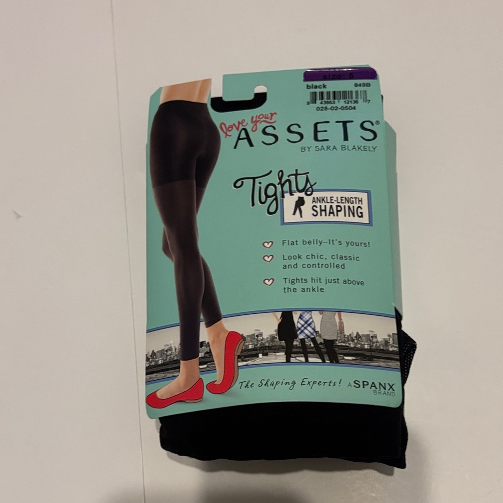 SPANX Black Ankle-Length shaping Tights size 5